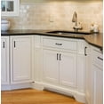 thumbnail image 6 of Utopia Alley 25pcs Dover Pull Handle - Decorative Cabinet Drop Pull Handles- Vintage Cabinet Hardware with Hand Finished Matt Black - Metal Drawer Pull Handle, 3.78" Center to Center, 6 of 8