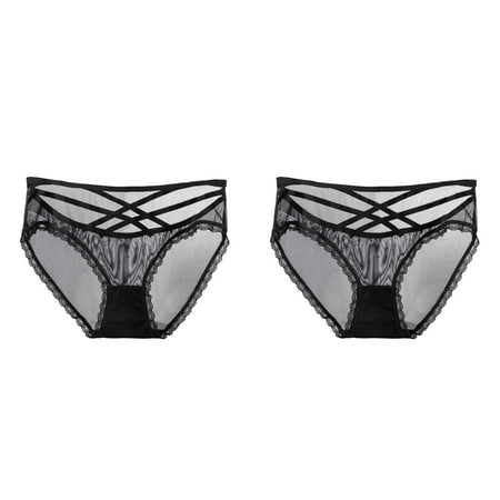 (2-Pack) 2025 Womensy Underwear Lane 22 24 New Lace Panties High Waisted Plus Size Silk Panties Plus Size Ladies Brief Ladies Bikini Underwear No