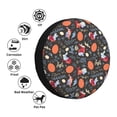 thumbnail image 4 of Sikiie doodles and Easter Print PVC Leather Spare Tire Wheel Cover Spare Tire Cover, for Car Truck SUV Camper Trailer Universal Fit-15 inch, 4 of 6