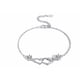 thumbnail image 2 of Pulsera Xtellar De Plata Con Doble Corazón Simple Mujer Plateado, 2 of 4