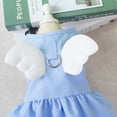 thumbnail image 4 of Camisa de vestir para mascotas, lindo vestido de verano para perros, vestido de princesa para perros, falda de tracción para perros con patrón de ángel, falda sin mangas para perros de, 4 of 6