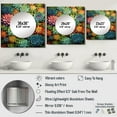 thumbnail image 4 of Designart "Succulent Mosaic Artistry" Floral & Botanical Square Mirror For Wall Decor - Large Multi-Color Square Mirror Printed Wall Decor - Traditional Square Living Room Mirror, 4 of 5