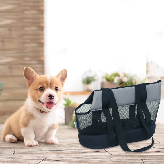 Portable Foldable Mesh Pet Backpack for Small Dogs and Cats Lightweight Shoulder Travel Bag