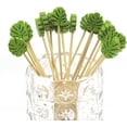 thumbnail image 4 of Tropical Monstera Leaf Cocktail Picks 4.7 Inch Long Bamboo Fancy Toothpicks for Appetizers Drinks Fruits Hawaiian Party Food Garnish Skewer Sticks 100 Counts- MSL174, 4 of 5