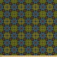 thumbnail image 1 of Ethnic Fabric by the Yard, Pattern with Funny Oriental Geometric Grid Inspired Elements Classic Shapes, Decorative Upholstery Fabric for Sofas and Home Accents, Multicolor by Ambesonne, 1 of 4