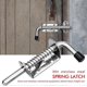 thumbnail image 3 of 2pcs Garage Door Bolt Latch Steel Spring Latch Spring Bolts Latches and Door Locks 128mm for Garage Door Shed, 3 of 4