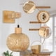 thumbnail image 4 of Lámpara de pared de bambú hecha a mano, lámpara de estilo rústico, elegante pantalla de bambú para una experiencia de luz de pared rústica, aplique de pared de bambú sostenible para pasillos y baños,, 4 of 5