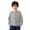 Grey, variant on Girls and Boys Woolen Cardigan Crew Neck Button Down Open Front Long Sleeve Sweater Jacket Spring Autumn Soft Sweater Coat