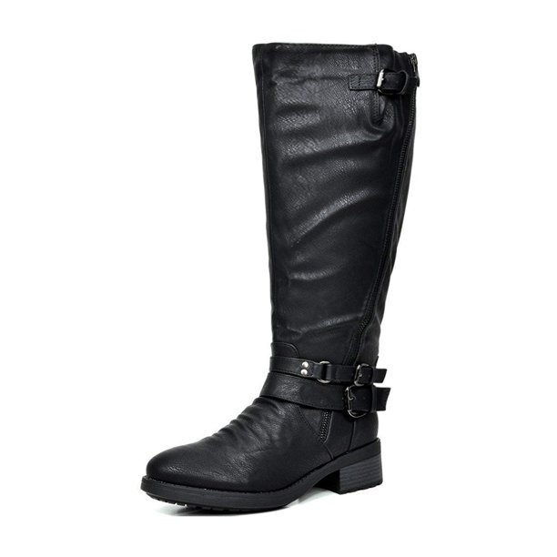 Dream Pairs Women's Warm Lined Knee High Riding Boots Wide Boots For
