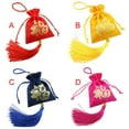 thumbnail image 3 of Drawstring Bags Multifunctional Small Gift Elegant Drawstring Bag Bags Perfume Satchel Pouches Household Decoration Cars Jewelries Pouch Red, 3 of 7