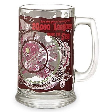 Disney Parks Exclusive 20,000 Leagues Under The Sea Glass Beer Stein Mug Cup