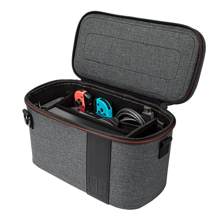 ledsage Begyndelsen Anoi PDP Gaming Pull-N-Go Travel Case Elite Edition: 2-in-1 with Built-in  Console Stand, Removable Straps & Interchangeable Dividers: Grey - Nintendo  Switch - Walmart.com