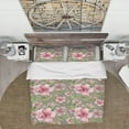thumbnail image 2 of Designart 'Pink Blossoming Flower' Floral Duvet Cover Set, 2 of 4