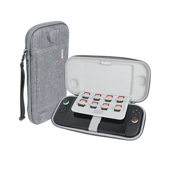 Nintendo Switch 2 Case,RLSOCO Hard Case for Nintendo Switch 2 Game Console with 8 Game Card Slots - Grey