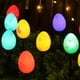 thumbnail image 4 of La secuencia solar del huevo de Pascua enciende el huevo de la estaca de la luz 20LED para el patio al aire libre del jardín, 4 of 9