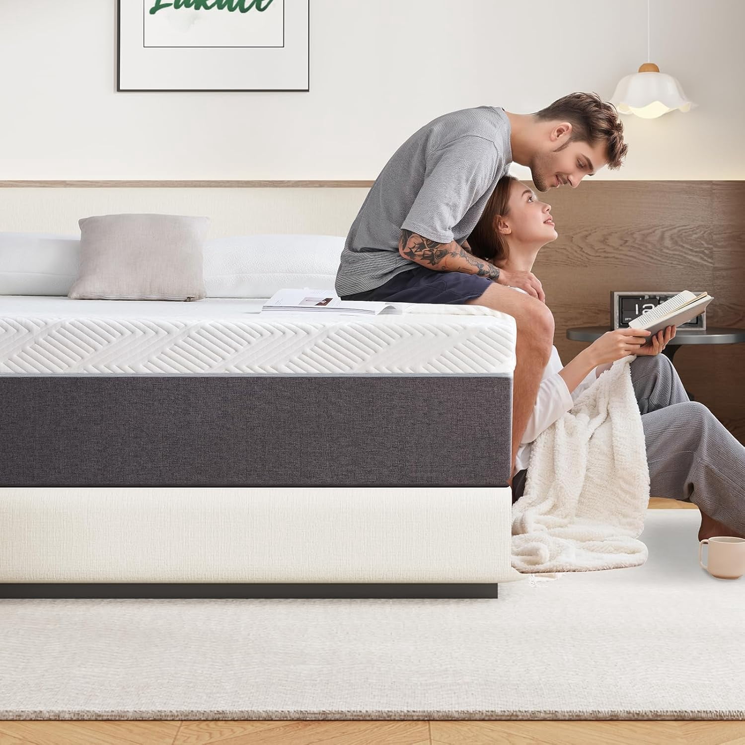10-Inch Full Size Gel Memory Foam Mattress, Medium Firm Support, Pressure Relief, Motion Isolation, Fiberglass-Free