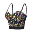 thumbnail image 2 of Bralettes for Women Performance Clothing Hand Sewn Nightclub Rhinestone Suspender Sequin Diamond Corset Top, 2 of 6