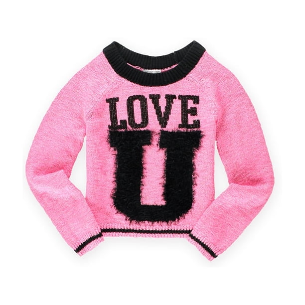 Suéter de punto lindo de Justice Girls 2, rosa, 5 Justice Tejer