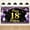 Black Purple, variant on 18th Birthday Banner - Happy Birthday Decorations for Boys & Girls, Backdrop Banner for Indoor & Outdoor Parties