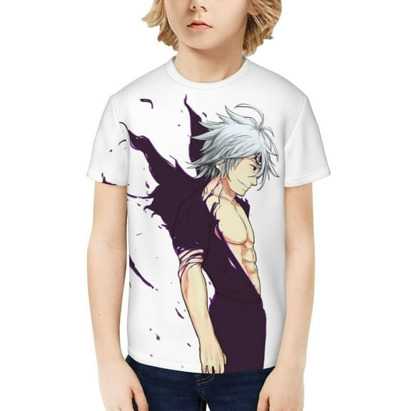 Nanatsu No Taizai The Seven Deadly Sins Kids T-Shirt 3d Printed Graphic T-Shirts Boys And Girls Short Sleeve Shirts For Youth Kids X-Small
