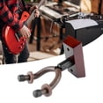 thumbnail image 1 of Guitar Hook Holder, Detachable Bass Neck Hanger Soft Rubber Wrapping Walnut Base With Screws For Musical Instruments, 1 of 8
