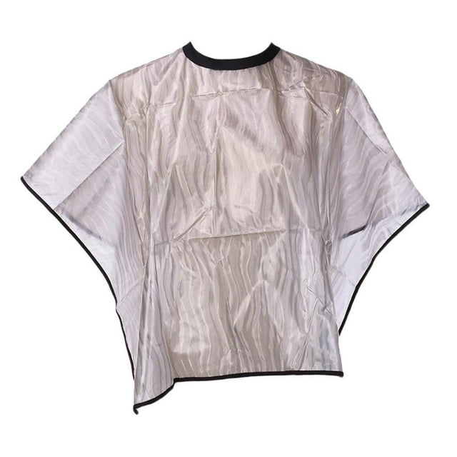 Delantal de Peluquería Zulema Impermeable Antiestático y Antiadherente 1 Pieza Color Gris Claro 85x86 cm