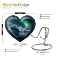 thumbnail image 2 of Aurora Borealis Over Snowy Heart Urns - Memorial Urns For Human Ashes - Urns For Mom - Urns Human Ashes - Small Urns For Human Ashes Mom - Urn Adult Human (Size -3inch,4pcs), 2 of 5