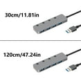thumbnail image 5 of Yammee 4 Port USB 3.0 Hub USB Hub Universal USB Extender for Laptop Keyboards Data Hub, 5 of 8