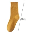 thumbnail image 6 of sunsanly 1 Pair Women Socks Mid-tube No Odor Casual Solid Color High Elasticity Anti-slip Breathable Soft Sweat-absorption Anti-shrink Sports Jogging Socks, 6 of 8