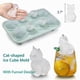 thumbnail image 3 of Molde para cubitos de hielo con forma de gato 3D, bandeja grande con 4 agujeros para whisky, cócteles y bourbon. Regalos originales para mujeres, sin BPA (negro)., 3 of 5