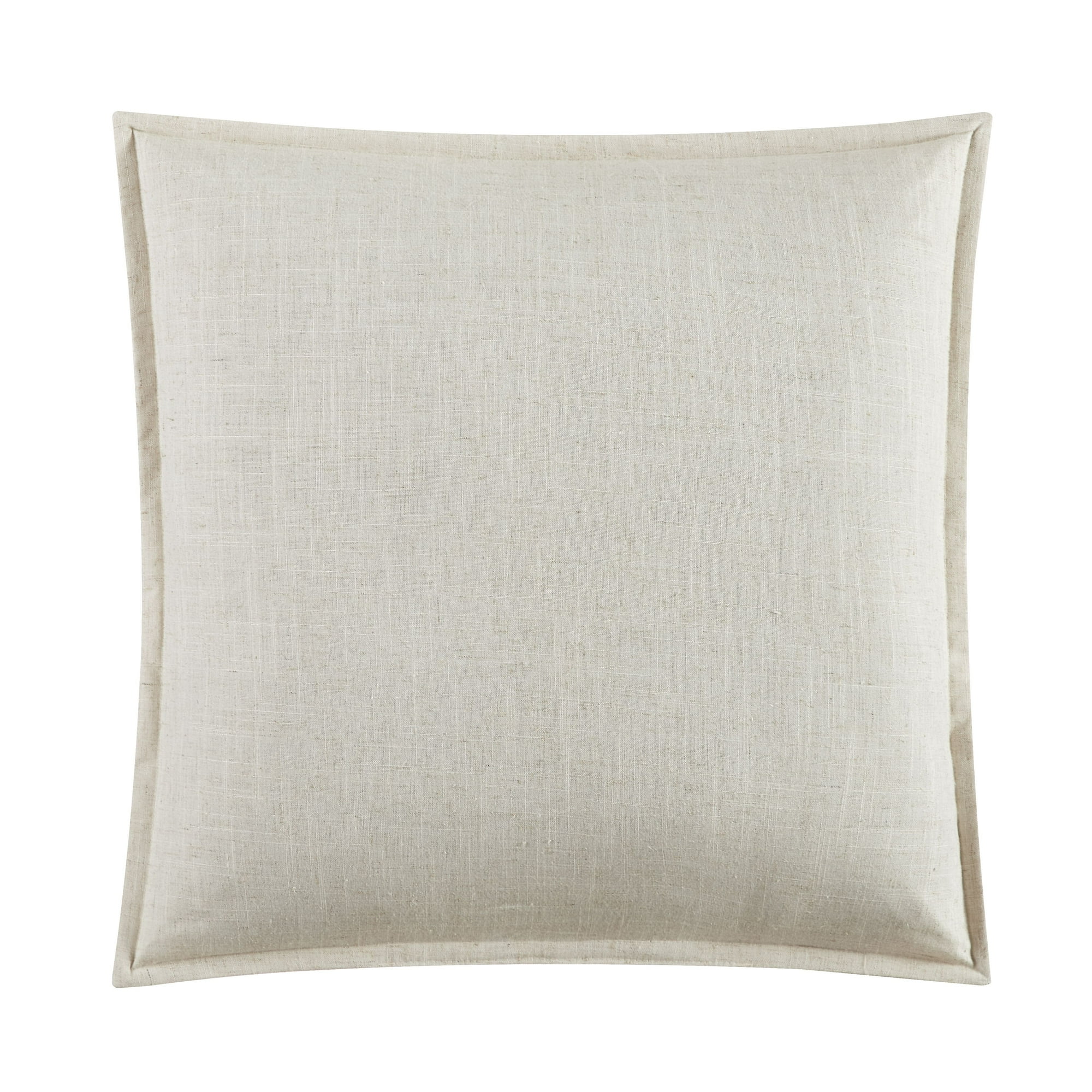Better Homes & Gardens 20"x20" 2-Pack Linen Decorative Pillows, Papyrus Beige