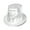 White Silver, variant on White New Year Silver Hi-Hat, (25/Pkg)