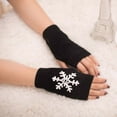 thumbnail image 3 of NMMUED Christmas Gloves Fingerless Gloves for Women Gloves for Women Cold Weather Warm Gloves Womens Gloves for Cold Weather Christmas Accessories Cold Weather Gloves Black One Size, 3 of 3