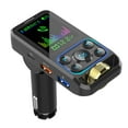 thumbnail image 2 of Binmer Car Mp3 Player Lighter U Disk Card Bluetooth Hands- Telephone Large Screen USB/PD Fast Charging Car Charging, 2 of 9