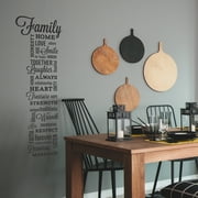 RoomMates Family Quote Peel and Stick Wall Decals,  7.5 in x 16.7 in