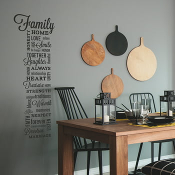 RoomMates Family Quote Peel and Stick Wall Decals