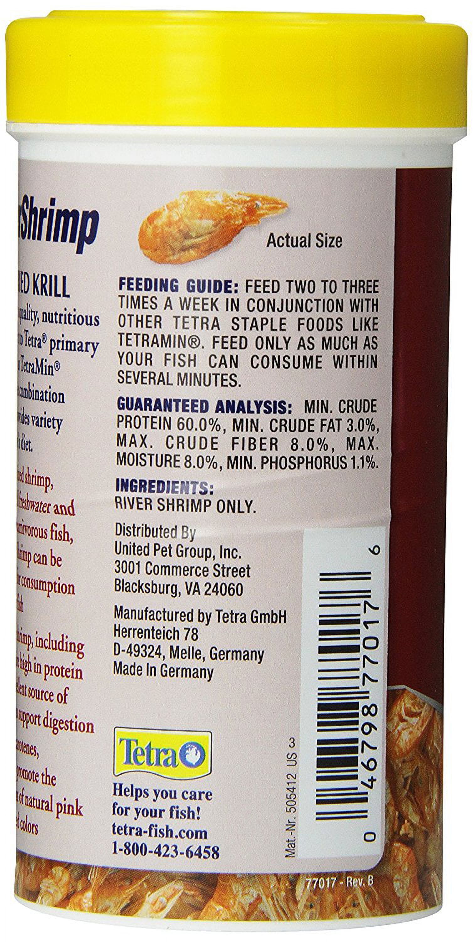 Tetra River Shrimp Natural Fish Treat, 0.92 oz photo 3