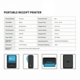 thumbnail image 3 of Milestone MHT-P11 58mm Portable Thermal Receipt Printer Support Bluetooth/USB Connection for Supermarket Restaurant Store Warehouse, 3 of 8