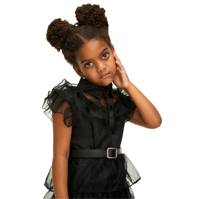 3-10 Years Kids Girls/women Wednesday Addams Series Cosplay Party Costume  Set Dress/outfit Fancy Dress Up Gifts-c