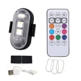 thumbnail image 1 of Mode Télécommande Lumière Stroboscopique LED Colorée Rechargeable Sans Fil Lampe d'Avertissement pour Moto, 1 of 4