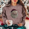 thumbnail image 2 of Craaazy Christmas Sweatshirts for Women Long Sleeve Sweatshirt Cute Santa Sweater Funny 3D Digital Print Xmas Pullover Tops Crew Neck Sweaters Womens Shirts, 2 of 4