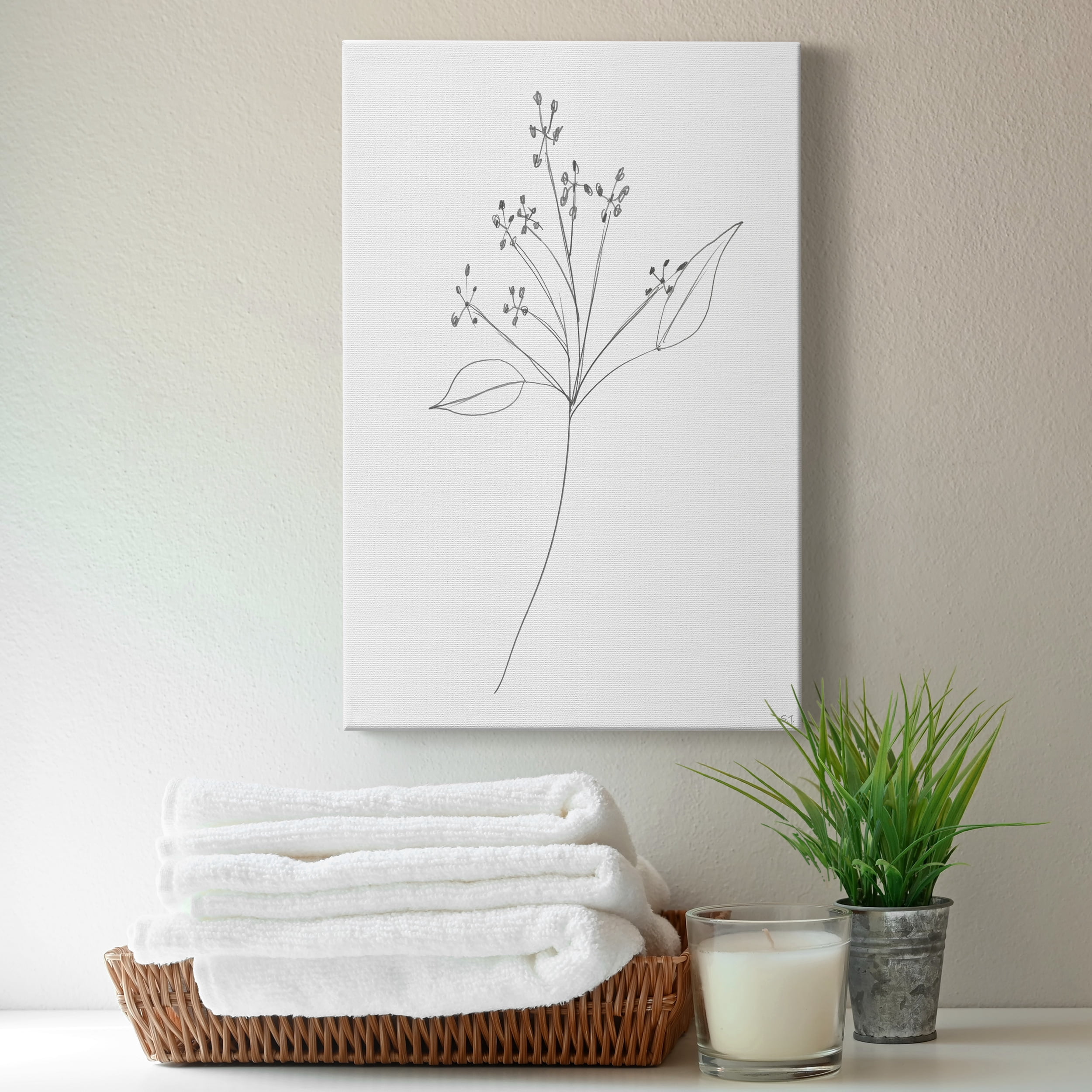 Botanical Gesture V Premium Gallery Wrapped Canvas - Ready to Hang - 24 x 36