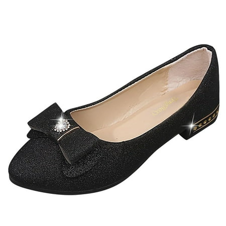 Woman s Dress Boots Women s Ladies Fashion Casual Solid Butterfly-knot Flat Point Toe Thin shoes Platform Peep Toe Heels