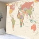 thumbnail image 2 of Tapiz de impresión de mapa del mundo súper grande HD, suave y fácil de cuidar para decoración de pared, tela colgante, 2 of 4