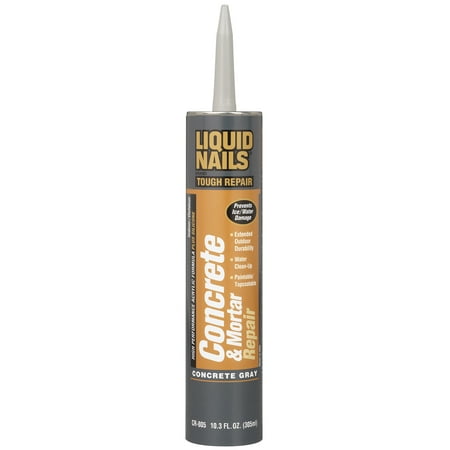 Liquid Nails Concrete & Mortar Repair 10.3 fl. oz (Best Caulk For Concrete Cracks)