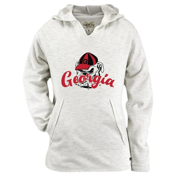 Girls Youth Garb Natural Georgia Bulldogs Hadley Lightweight Sweatshirt
