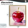 thumbnail image 4 of Stupell Industries Contemporary Shiny Red Apple Reflection Gold Floating Frame Canvas Art, 25 x 31, by The Prints Vibe, 4 of 8