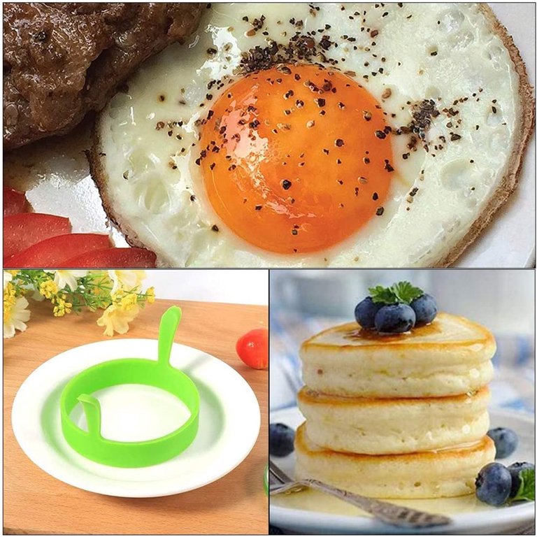 Egg Pancake Ring Nonstick Pancake Maker Mold Silicone Egg Cooker