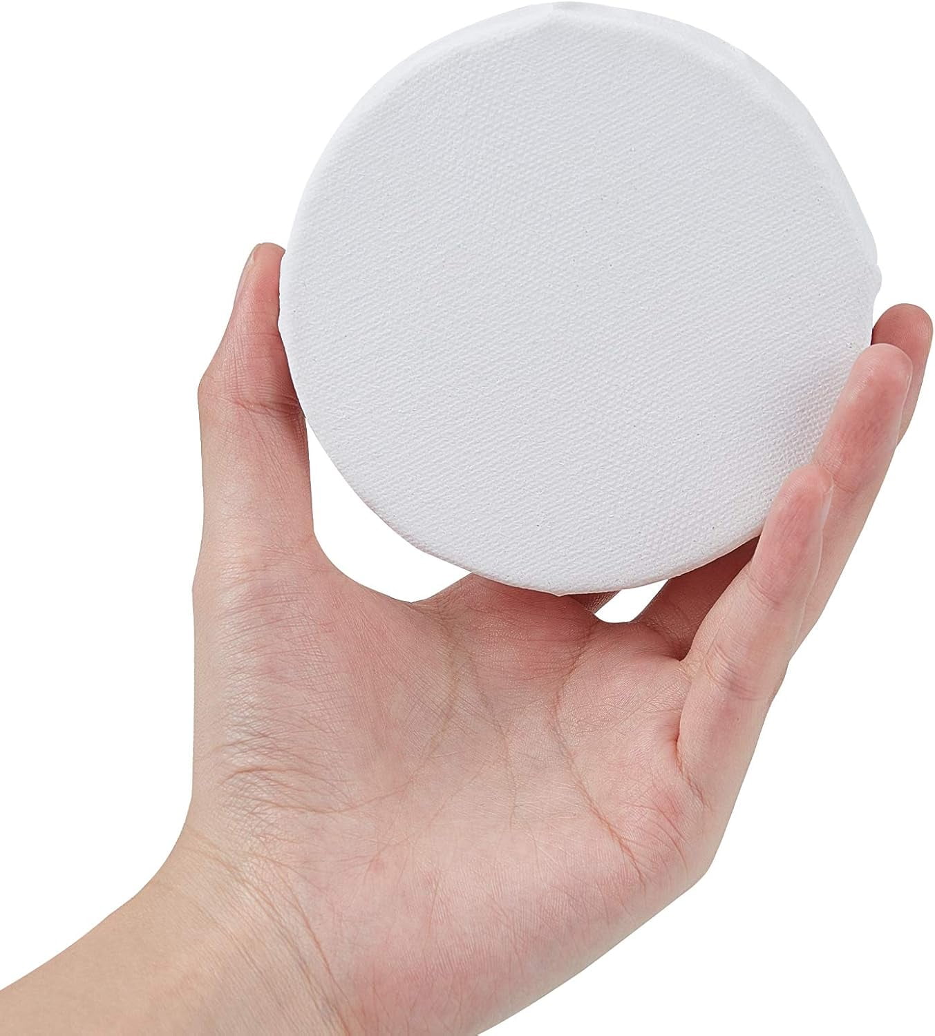 6 Packs Mini Canvas Panel 4 Inch Diameter Round Canvas Painting Sketchpad Wooden Sketchpad Drawing Board for Painting Craft Drawing diy