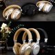 thumbnail image 5 of Auriculares Bluetooth 5.0 Hi-Fi Sonido estéreo Auriculares inalámbricos plegables con ranura para tarjeta SD Radio FM, Dorado Inevent EL5138-03B, 5 of 6